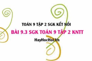 Bài 9.3 SGK Toán 9 tập 2 Kết nối tri thức